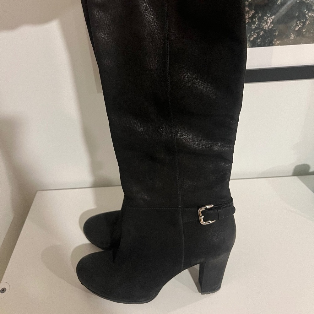 Prada Black Heeled Boots for Women